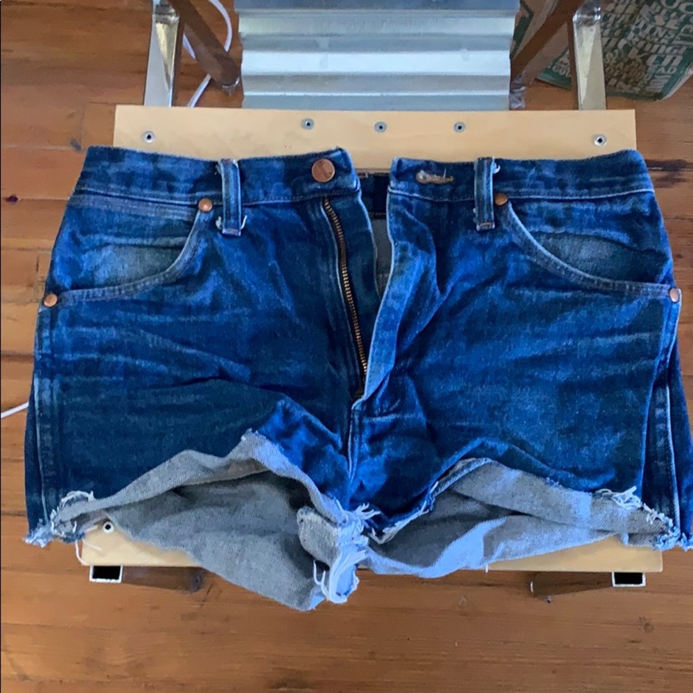 Wrangler cut off jean shorts